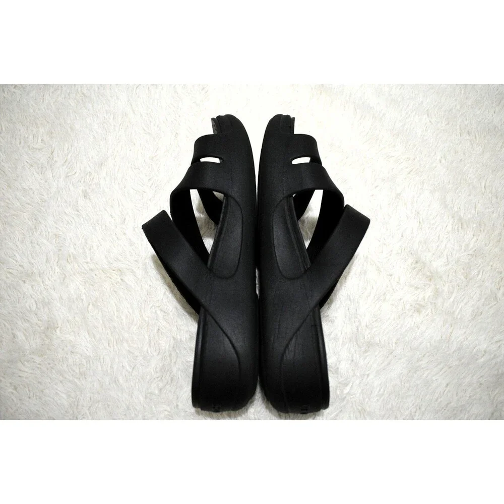 Crocs Getaway Sandal Women's Size 13 Black Triple Strap Slides Casual Shoe Flat